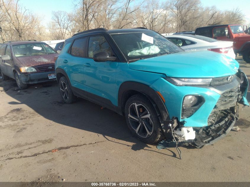 2021 CHEVROLET TRAILBLAZER RS VIN: KL79MUSL3MB159824