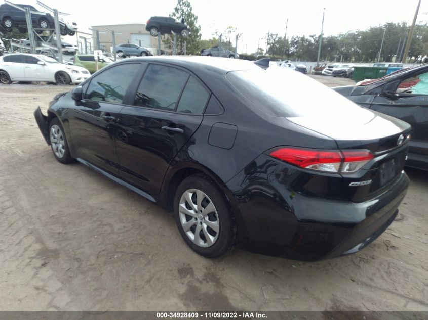 2021 TOYOTA COROLLA LE VIN: JTDEPMAE3MJ153720