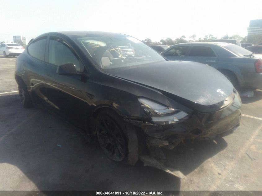 2022 TESLA MODEL Y LONG RANGE VIN: 7SAYGAEE4NF488275