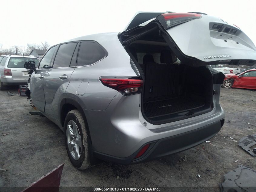 2022 TOYOTA HIGHLANDER HYBRID LE VIN: 5TDBBRCH2NS553956
