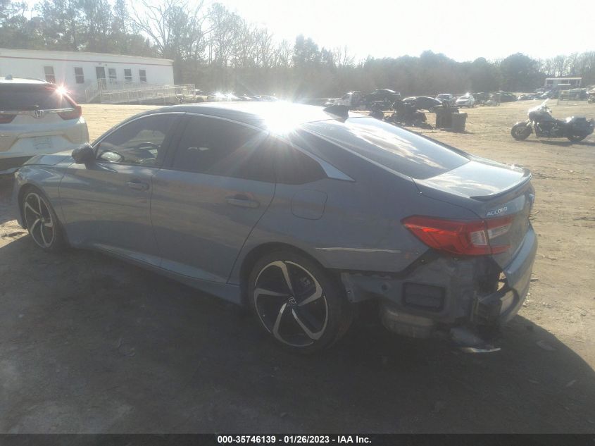 2022 HONDA ACCORD SEDAN SPORT VIN: 1HGCV1F32NA031839