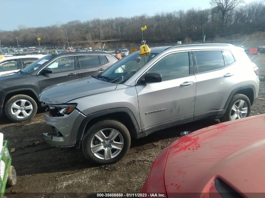 2022 JEEP COMPASS LATITUDE VIN: 3C4NJDBB5NT130164