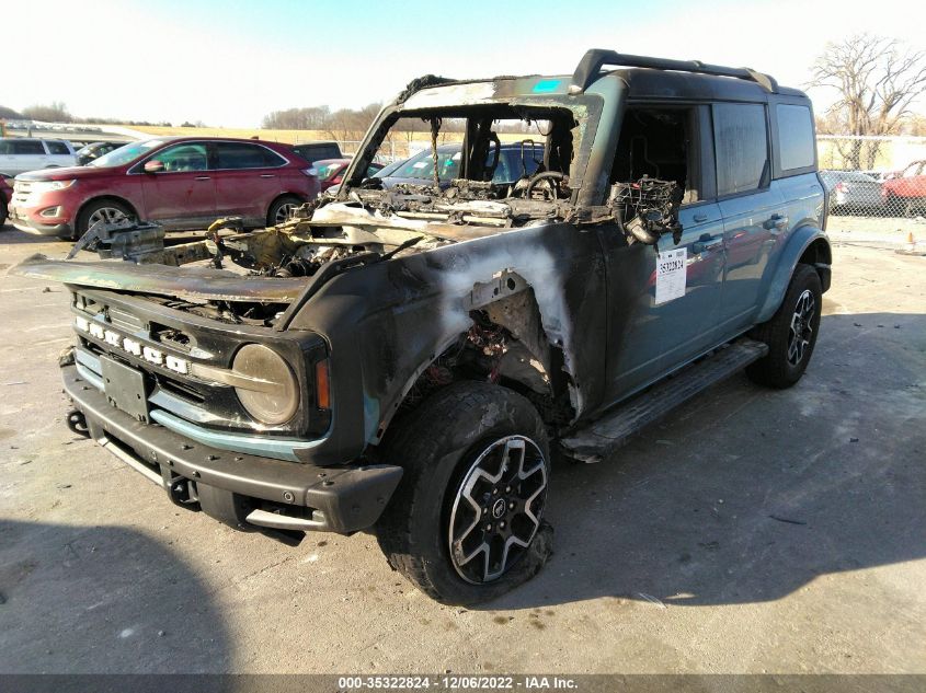 2022 FORD BRONCO BASE/BIG BEND VIN: 1FMEE5DP4NLB60752