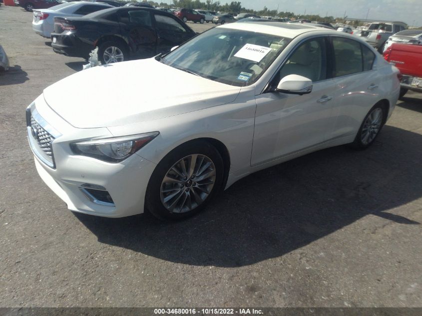 2021 INFINITI Q50 3.0T LUXE VIN: JN1EV7BP7MM700402