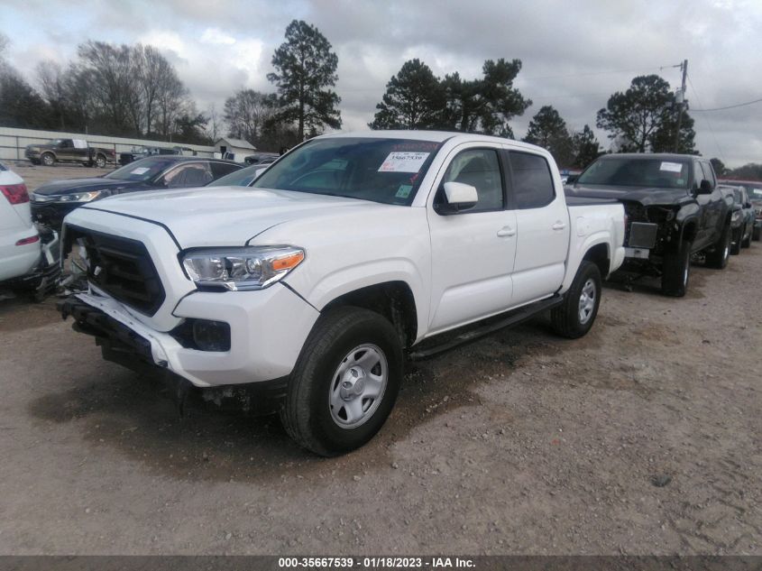 2022 TOYOTA TACOMA 2WD SR/SR5 VIN: 3TYAX5GN6NT058587