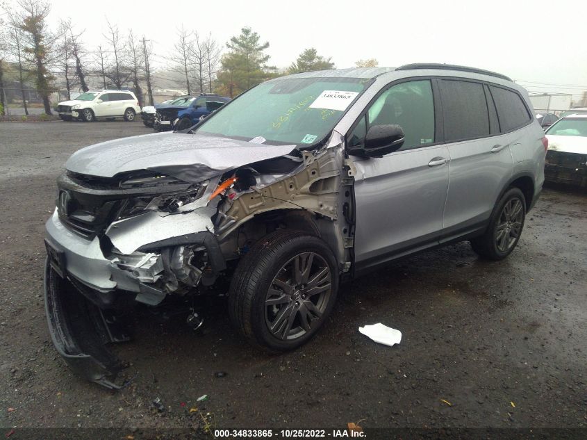 2022 HONDA PILOT SPORT VIN: 5FNYF6H30NB067029