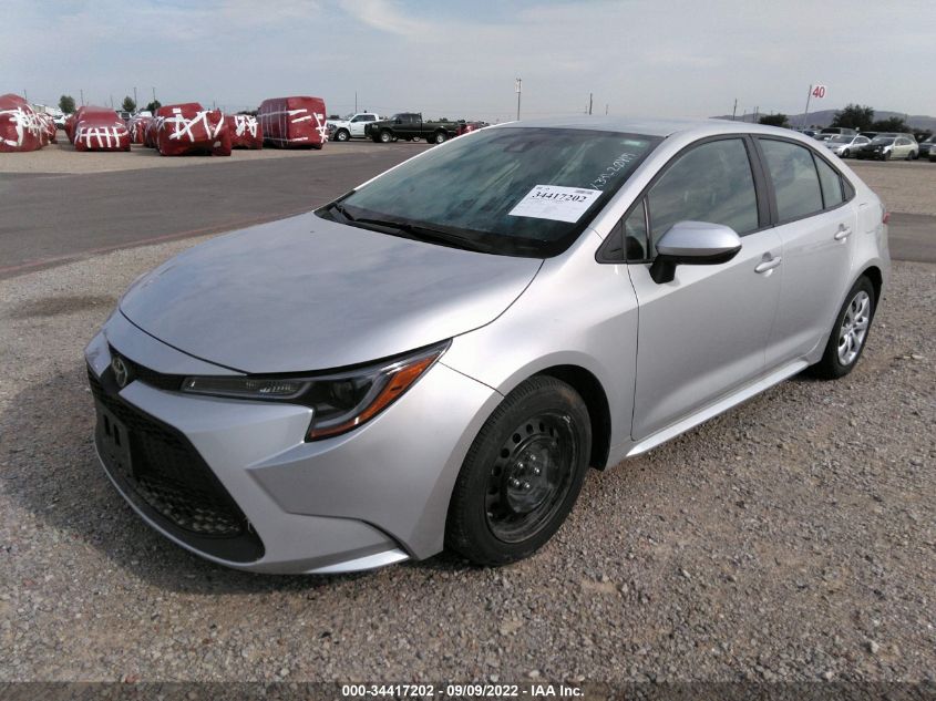 2021 TOYOTA COROLLA LE VIN: 5YFEPMAE0MP242706