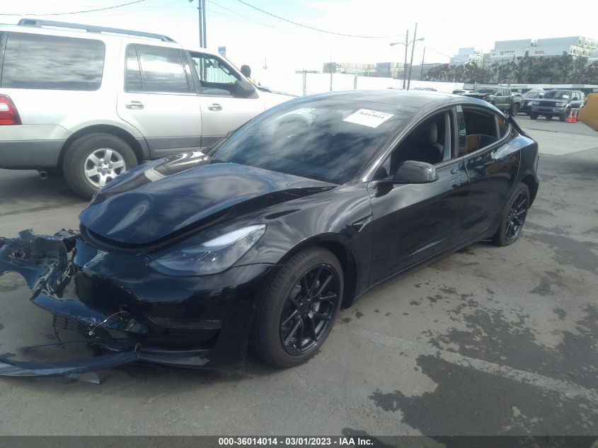 2022 TESLA MODEL 3 LONG RANGE VIN: 5YJ3E1EBXNF135235