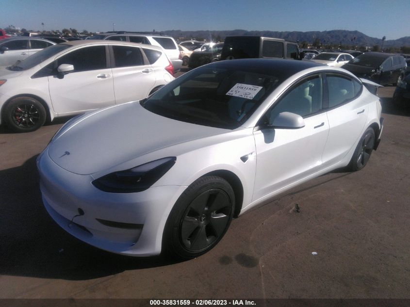 2022 TESLA MODEL 3 VIN: 5YJ3E1EA8NF358932