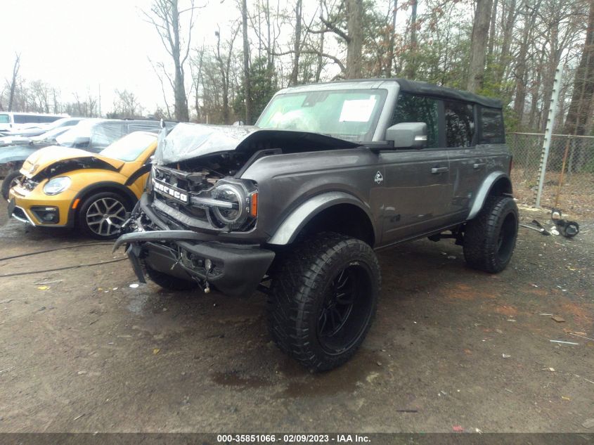 2022 FORD BRONCO BASE/BIG BEND VIN: 1FMEE5BP6NLA85295