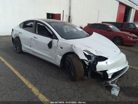 2022 TESLA MODEL 3 LONG RANGE VIN: 5YJ3E1EB8NF350631