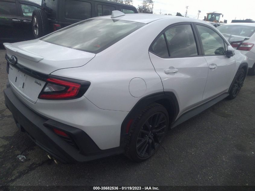 2022 SUBARU WRX LIMITED VIN: JF1VBAL60N9009523