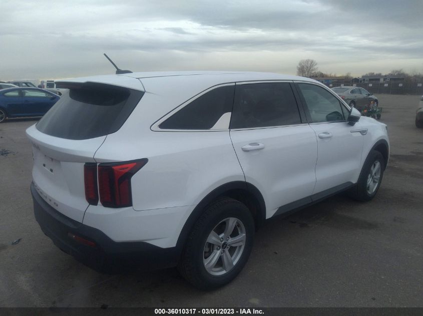 2022 KIA SORENTO LX VIN: 5XYRGDLC5NG100483