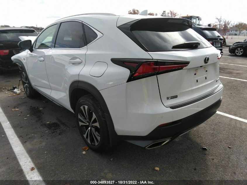 2021 LEXUS NX NX 300 F SPORT VIN: JTJSARDZ0M5020595