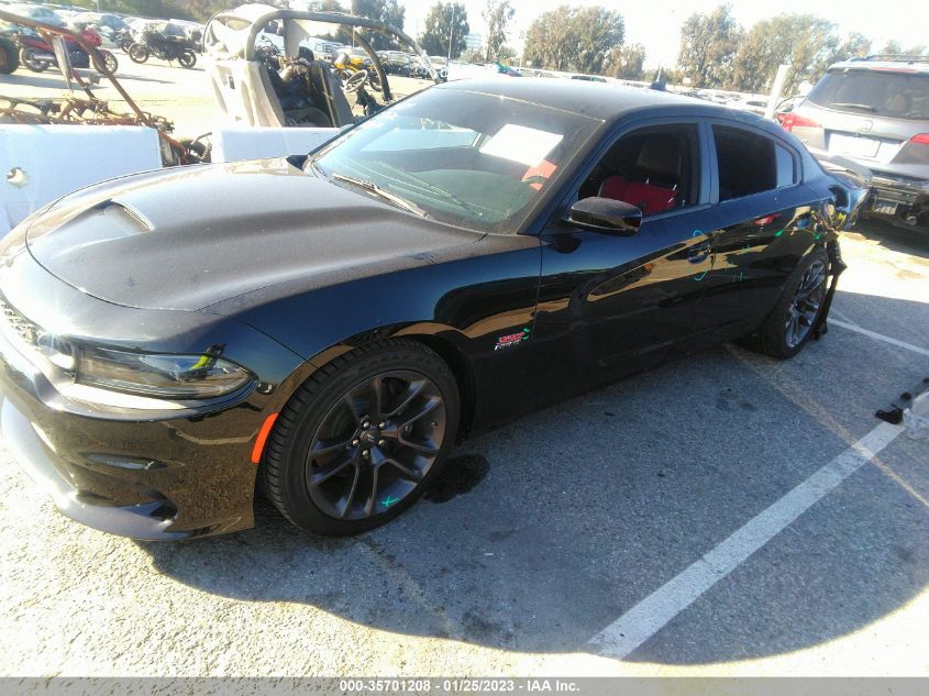 2022 DODGE CHARGER SCAT PACK VIN: 2C3CDXGJ0NH210226