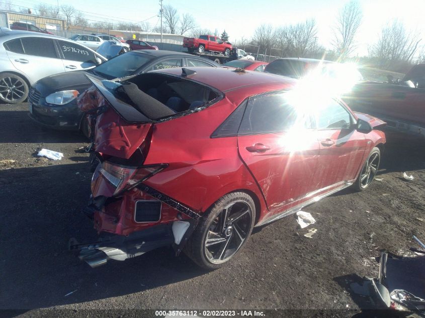 2022 HYUNDAI ELANTRA N LINE VIN: KMHLR4AF0NU313431