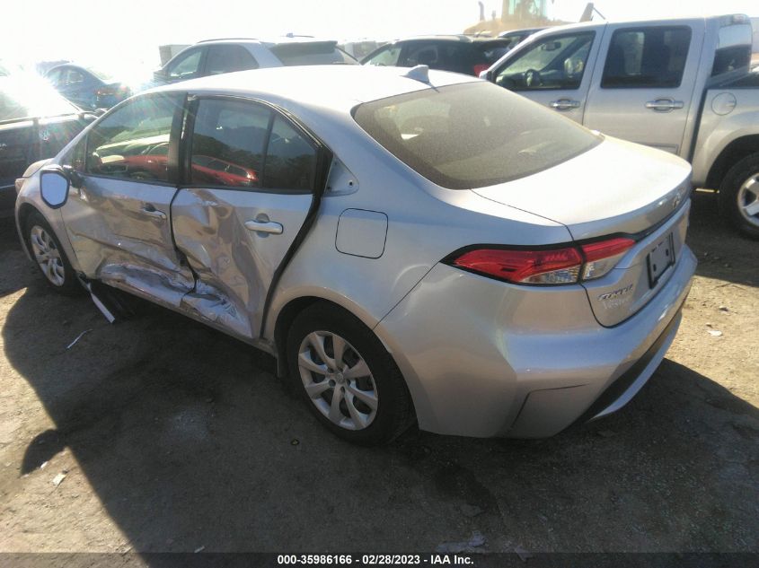 2022 TOYOTA COROLLA LE VIN: JTDEPMAE0N3016062