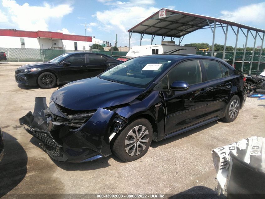2021 TOYOTA COROLLA HYBRID LE VIN: JTDEAMDE9MJ011532