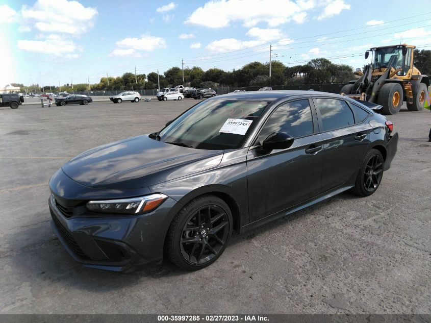 2022 HONDA CIVIC SEDAN SPORT VIN: 2HGFE2F56NH517575