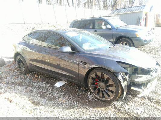 2022 TESLA MODEL 3 PERFORMANCE VIN: 5YJ3E1EC0NF103905