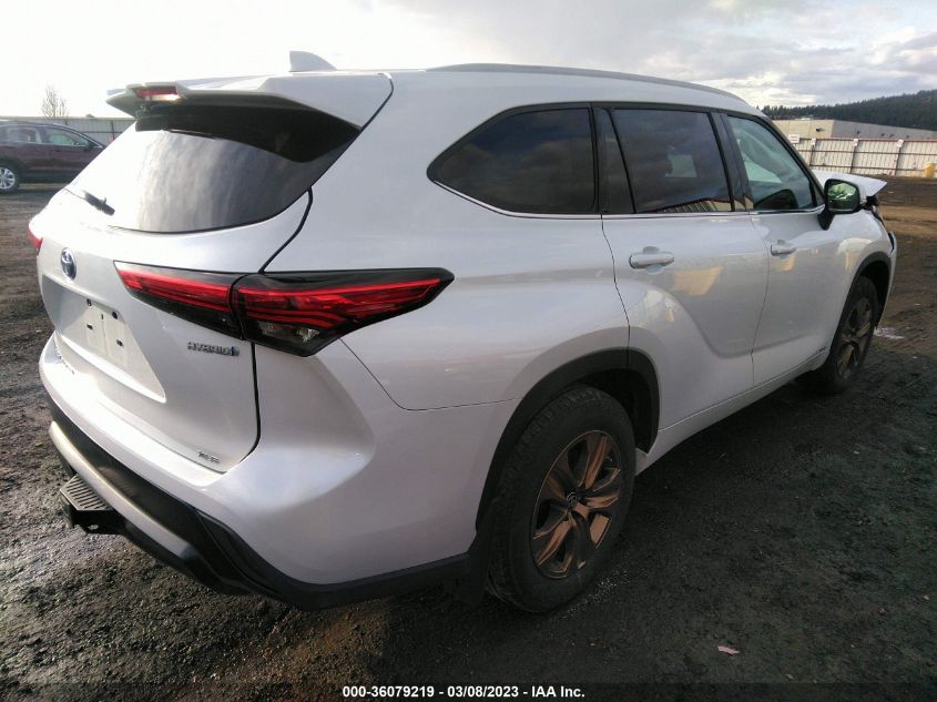 2022 TOYOTA HIGHLANDER HYBRID BRONZE EDITION VIN: 5TDABRCH2NS549269