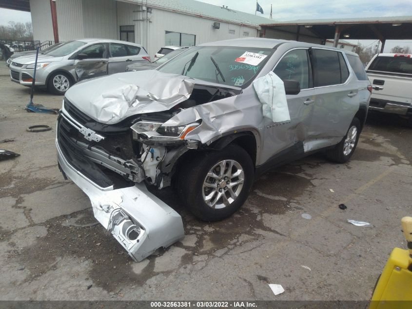 2021 CHEVROLET TRAVERSE LS VIN: 1GNERFKW0MJ113387