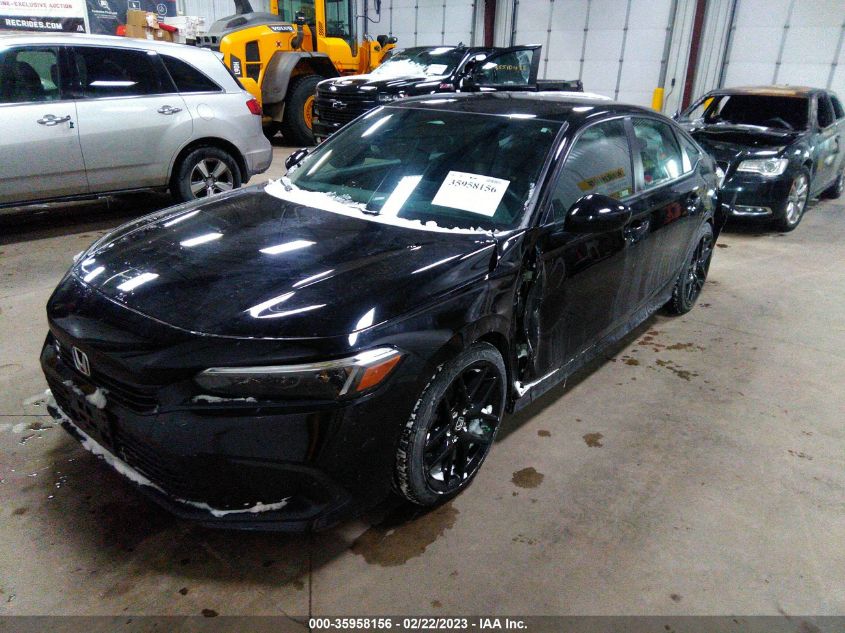 2022 HONDA CIVIC SEDAN SPORT VIN: 2HGFE2F54NH517140