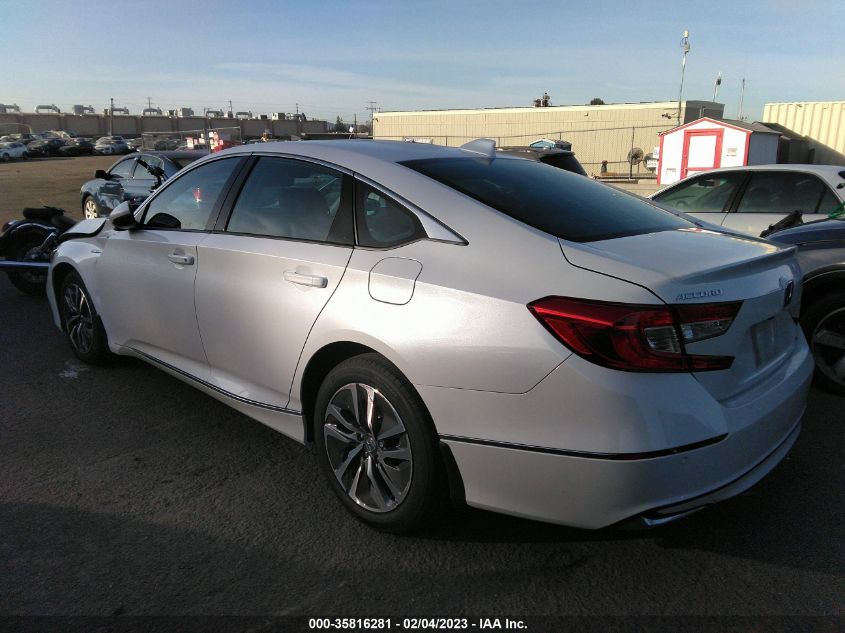 2022 HONDA ACCORD HYBRID EX-L VIN: 1HGCV3F5XNA021010