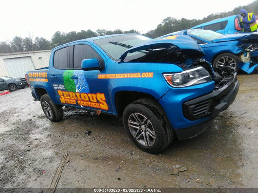 2022 CHEVROLET COLORADO 2WD WORK TRUCK VIN: 1GCGSBEA7N1267269