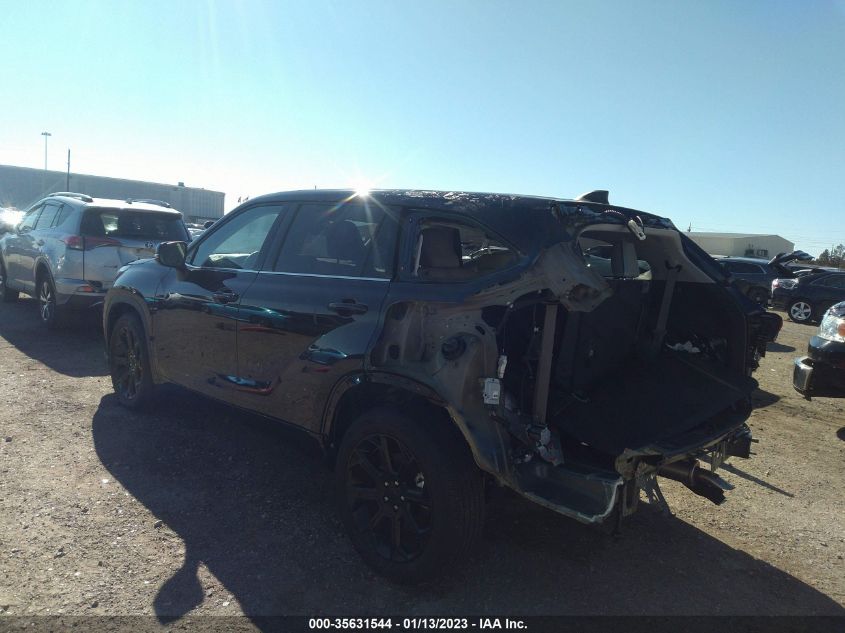 2022 TOYOTA HIGHLANDER LE VIN: 5TDZZRAH9NS114475