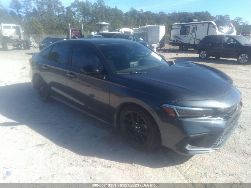 2022 HONDA CIVIC SEDAN SPORT VIN: 2HGFE2F54NH585115