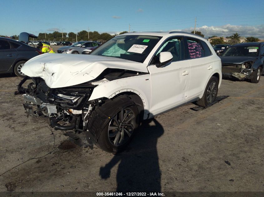 2022 AUDI Q5 S LINE PREMIUM VIN: WA1GAAFY7N2031203