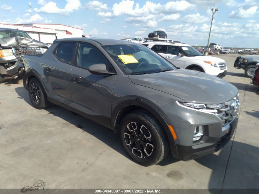 2022 HYUNDAI SANTA CRUZ SEL VIN: 5NTJBDAE1NH018647