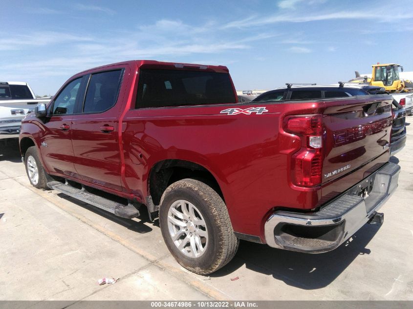 2021 CHEVROLET SILVERADO 1500 LT VIN: 3GCUYDED6MG449407