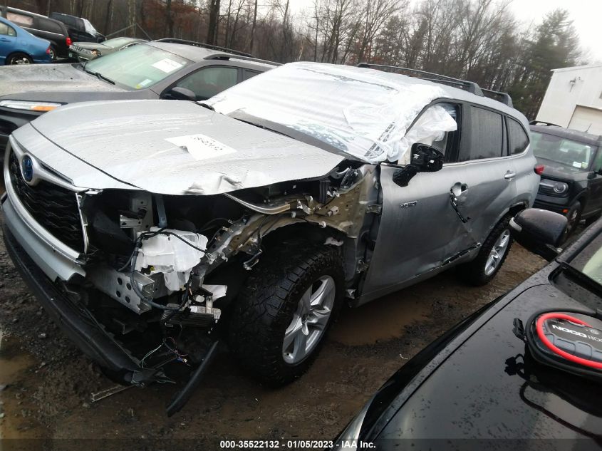 2020 TOYOTA HIGHLANDER HYBRID LE VIN: 5TDZARAH0LS000384