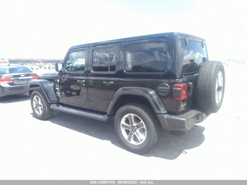 2021 JEEP WRANGLER UNLIMITED SAHARA VIN: 1C4HJXEN4MW836216