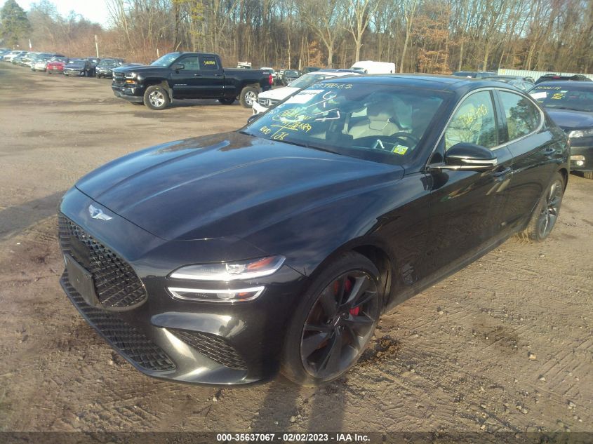 2022 GENESIS G70 3.3T VIN: KMTG54TE0NU083011