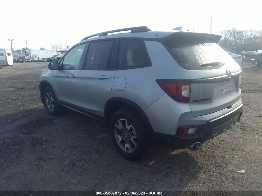 2022 HONDA PASSPORT TRAILSPORT VIN: 5FNYF8H63NB013651