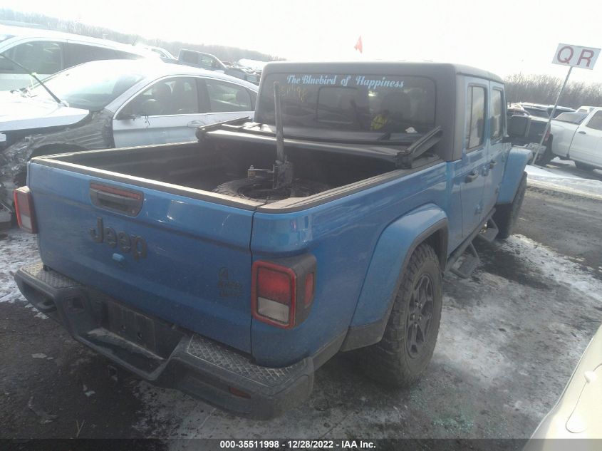 2021 JEEP GLADIATOR WILLYS VIN: 1C6HJTAG9ML541637