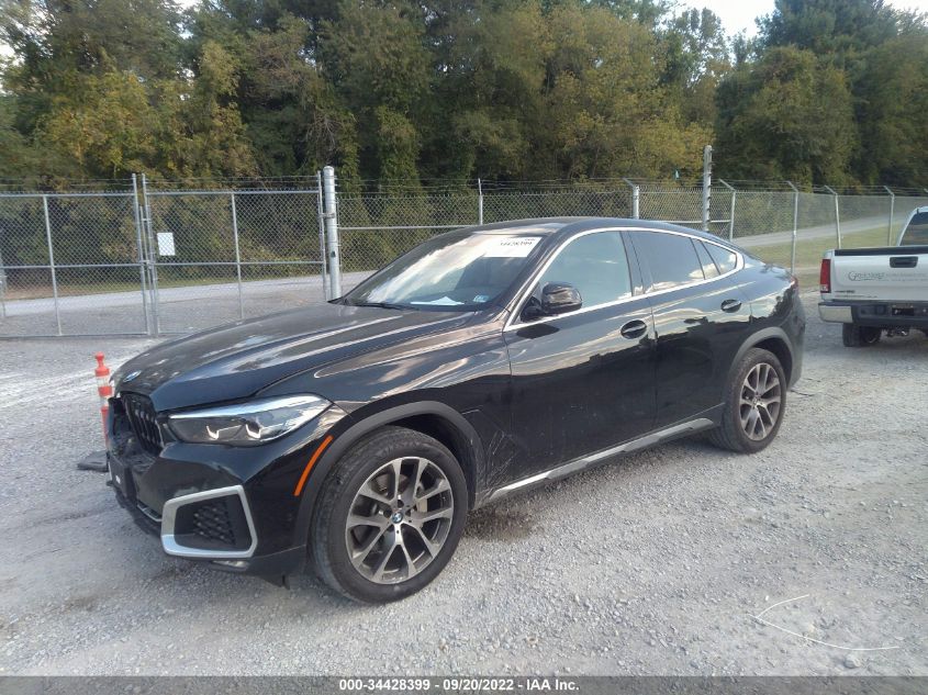 2021 BMW X6 XDRIVE40I VIN: 5UXCY6C0XM9E23210