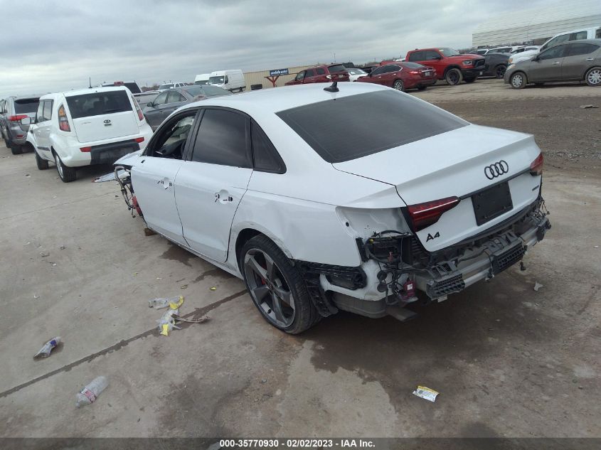 2022 AUDI A4 SEDAN S LINE PRESTIGE VIN: WAUFAAF48NN003579