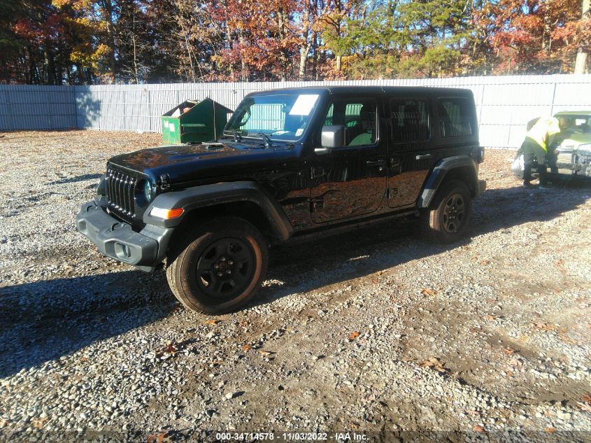 2021 JEEP WRANGLER UNLIMITED SPORT VIN: 1C4HJXDM0MW746697