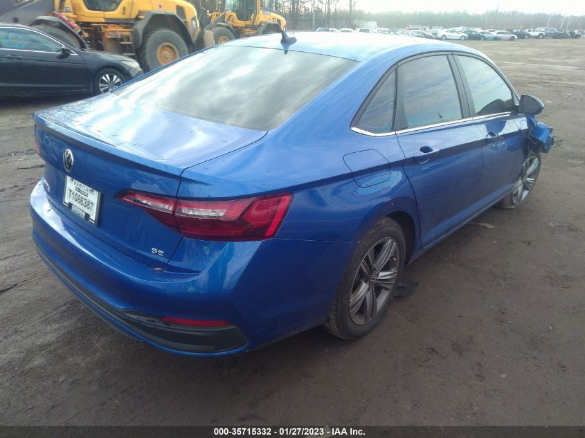 2022 VOLKSWAGEN JETTA SE VIN: 3VW7M7BU5NM025005