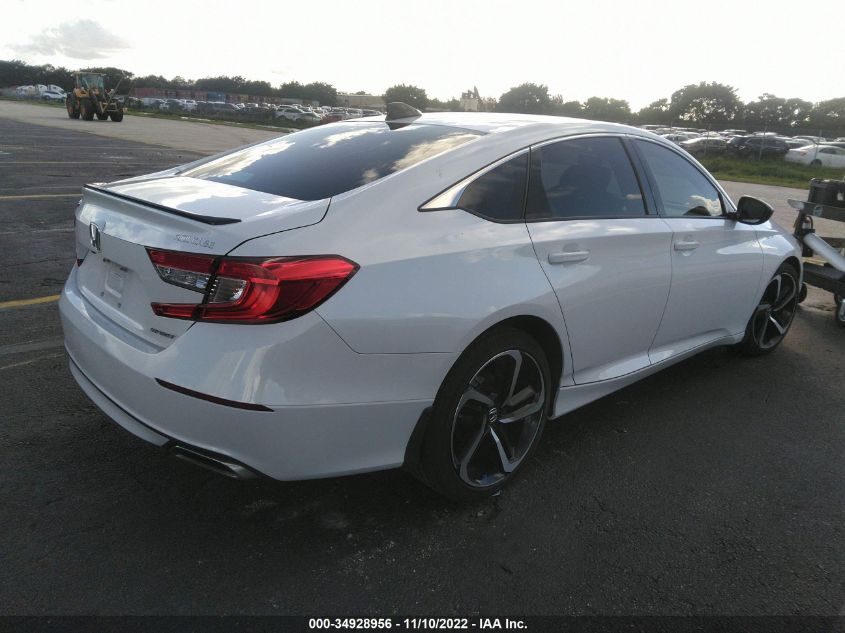 2022 HONDA ACCORD SEDAN SPORT VIN: 1HGCV1F32NA001689