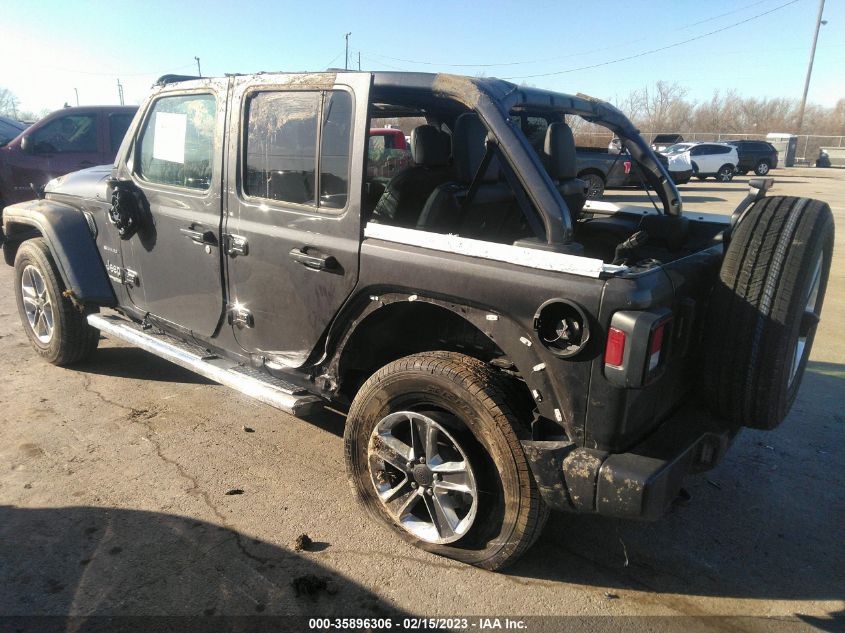 2022 JEEP WRANGLER UNLIMITED SAHARA VIN: 1C4HJXEG5NW128558