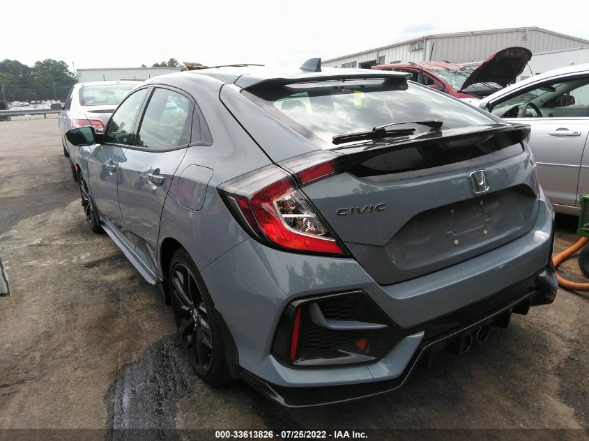2021 HONDA CIVIC HATCHBACK SPORT VIN: SHHFK7H45MU209597