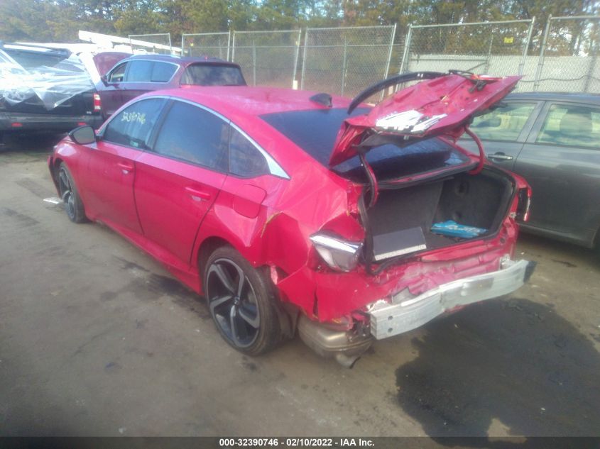 2021 HONDA ACCORD SEDAN SPORT VIN: 1HGCV1F31MA080707