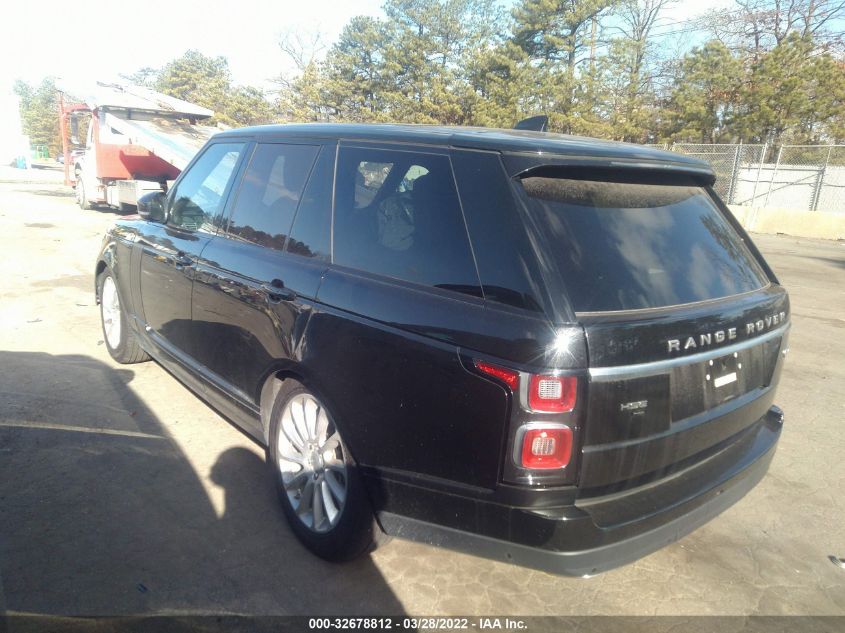 2020 LAND ROVER RANGE ROVER HSE VIN: SALGS2RU7LA402700