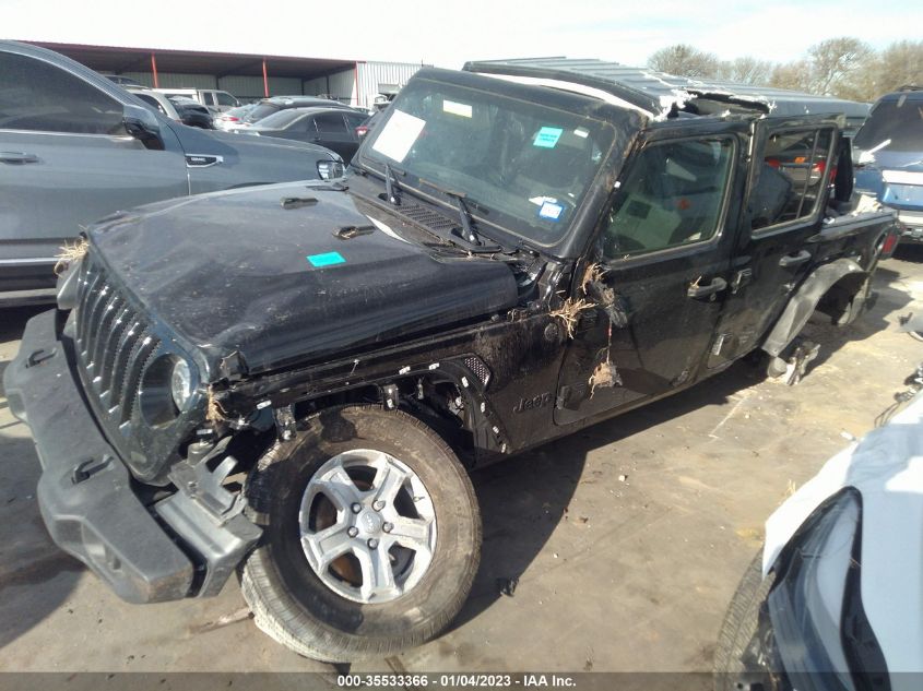 2022 JEEP WRANGLER UNLIMITED SPORT S VIN: 1C4HJXDG4NW166445