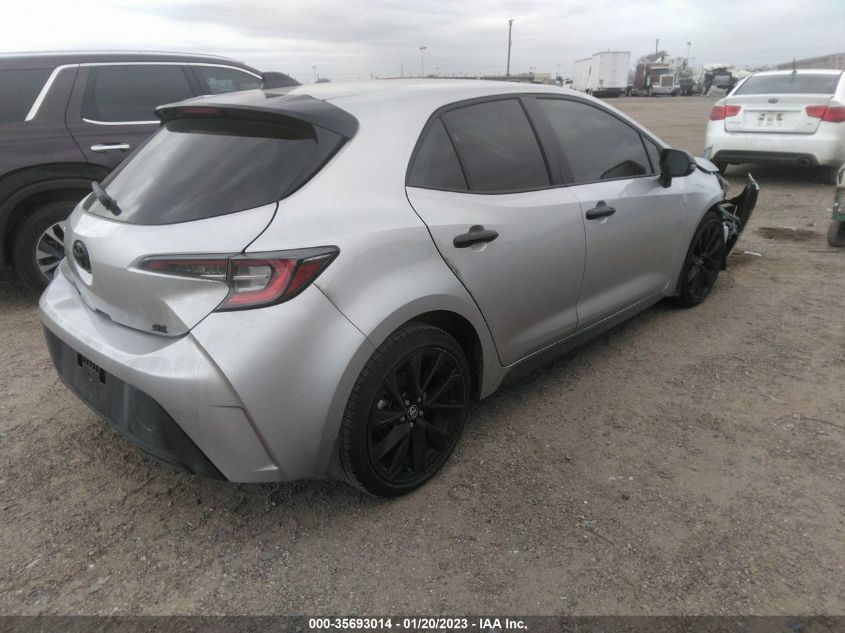 2022 TOYOTA COROLLA HATCHBACK SE/NIGHTSHADE/XSE VIN: JTND4MBE4N3189789